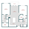 B3 Two bedroom, Two bathroom